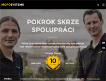 Tablet Screenshot of morosystems.cz