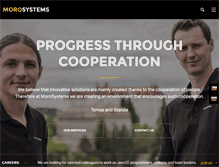Tablet Screenshot of morosystems.com